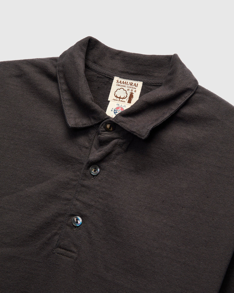 "Samurai Cotton Project" Polo Shirt in Kuromame