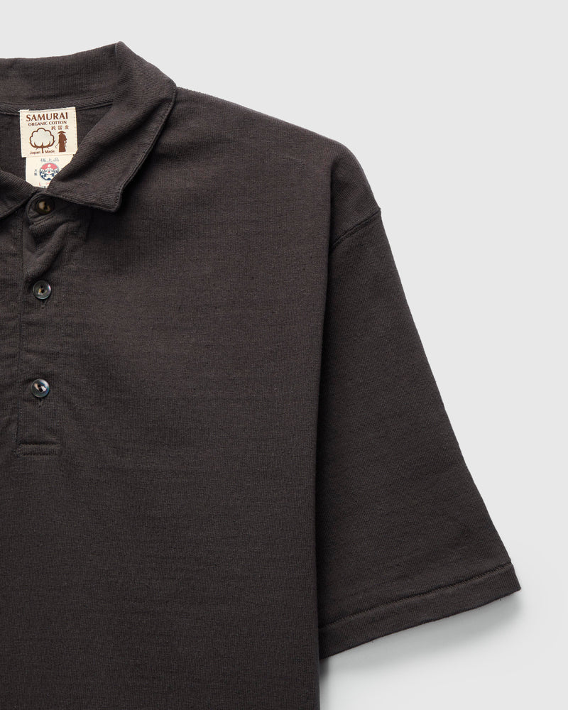 "Samurai Cotton Project" Polo Shirt in Kuromame