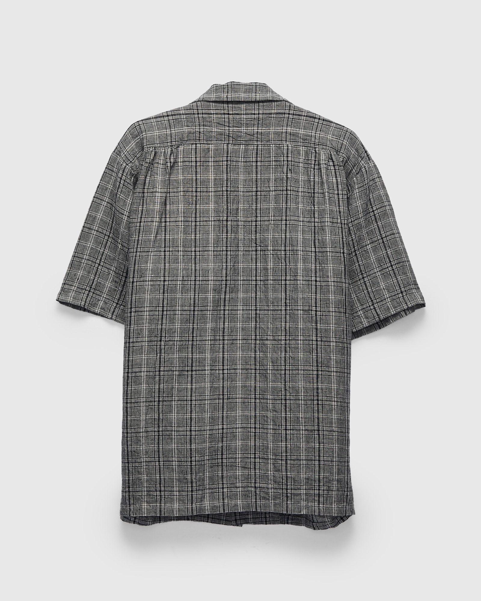 Linen Open Collar Shirt in Grey – Blue Owl Workshop