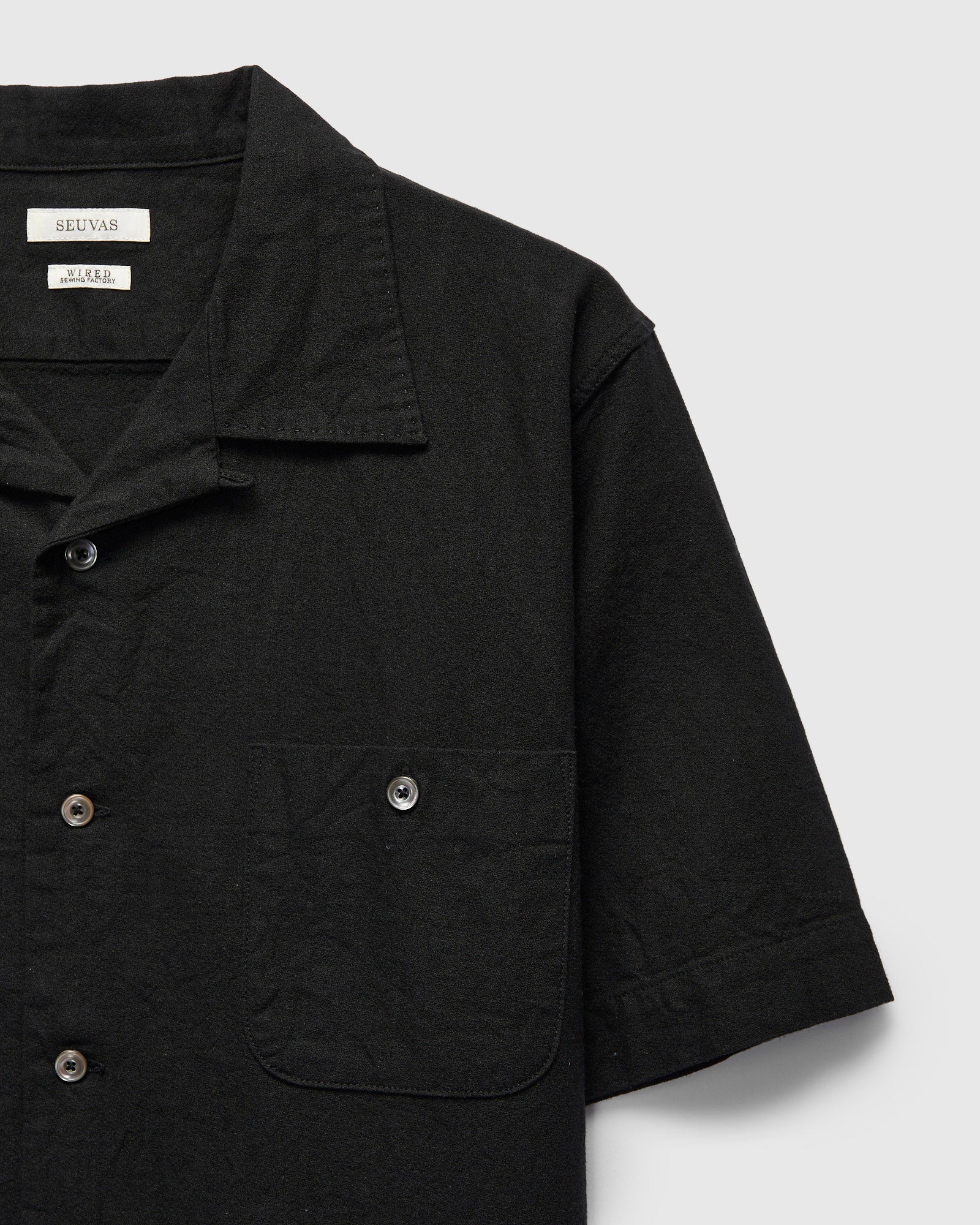 ミ*ク様 50s rayon shirt black Westward Ho! Amundsen Holiday Shirt in Black – Blue Owl Workshop