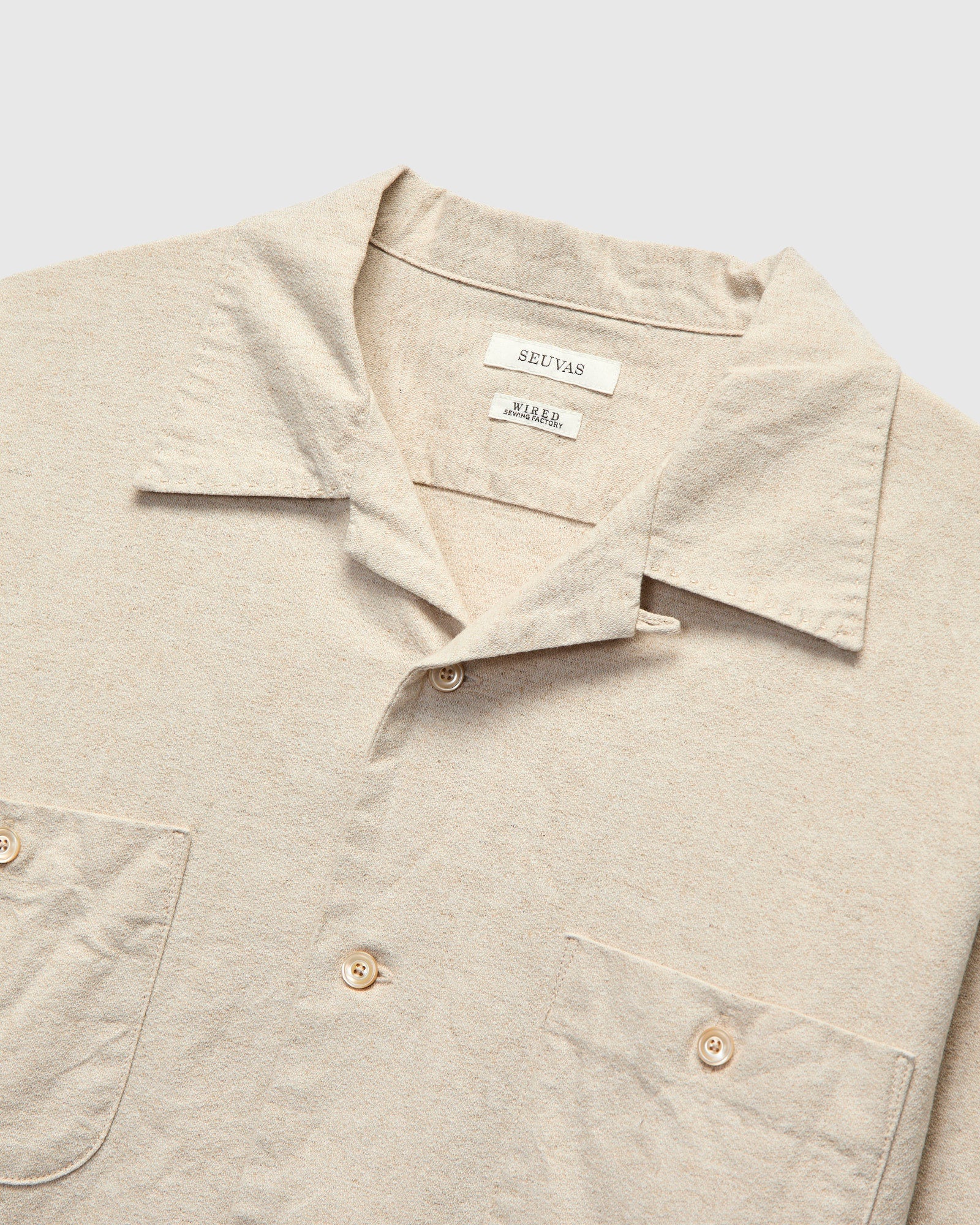 Amundsen Holiday Shirt in Natural – Blue Owl Workshop