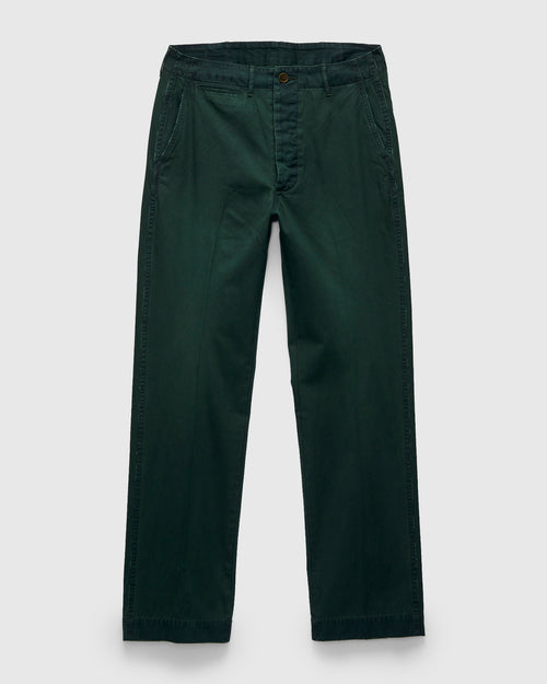 Overdye Chino Pants in Indigo Green