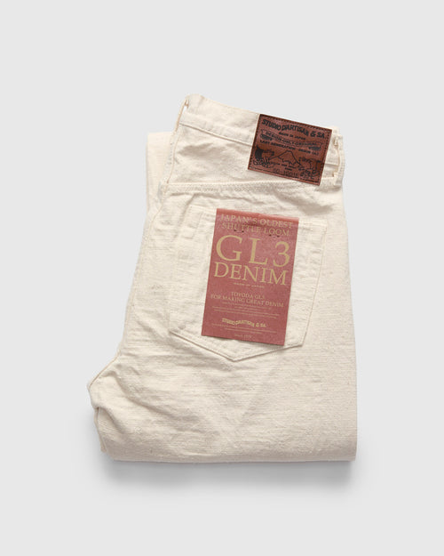 SD-1001EW "Ecru White GL3" 15oz Slub Selvedge Denim - Regular Straight Fit
