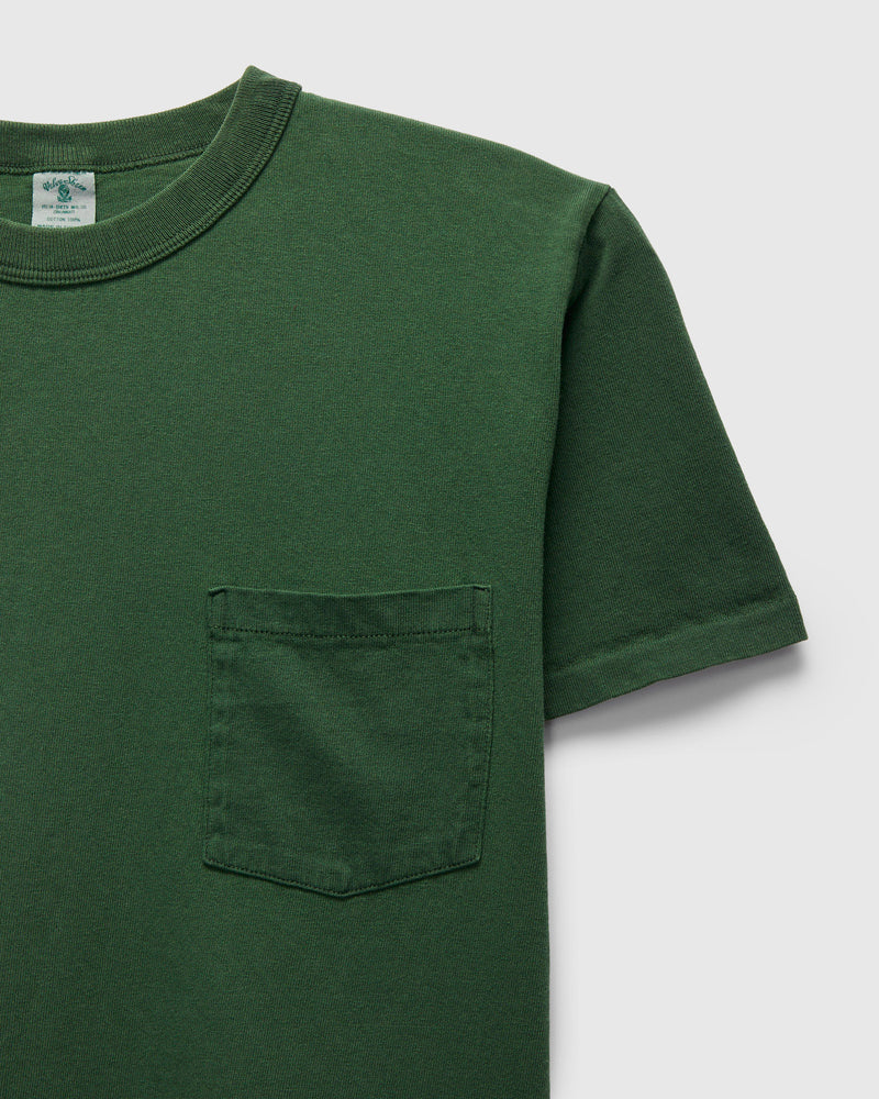 Pigment Dyed Pocket Tee in Fatigue Green