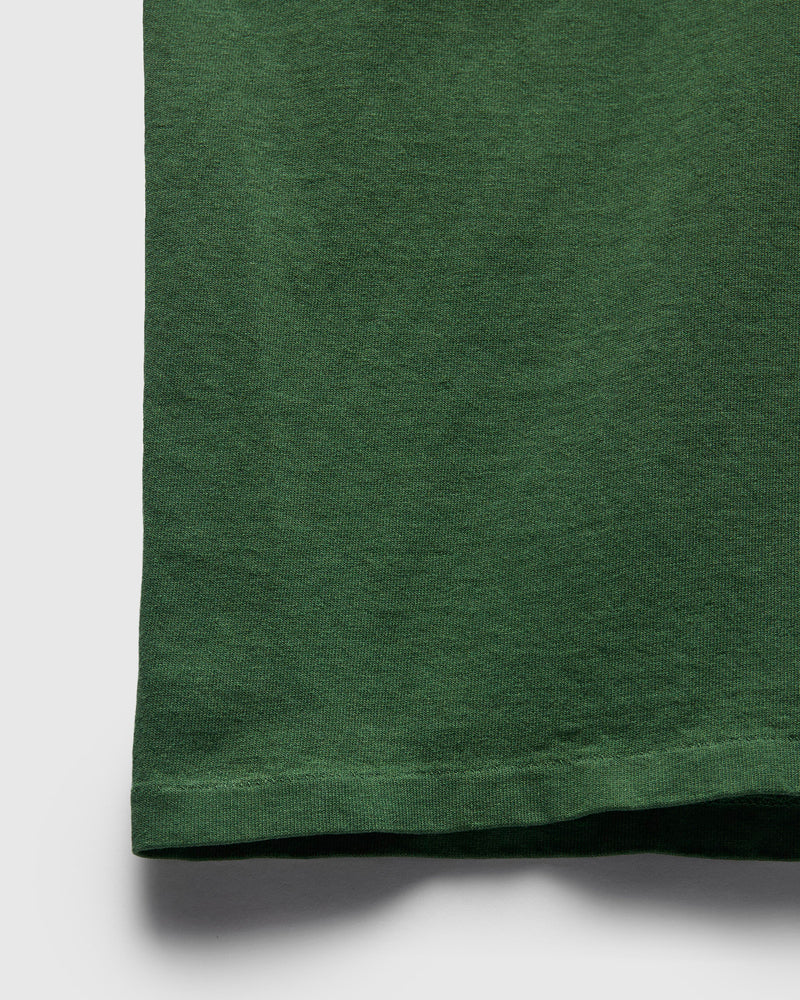 Pigment Dyed Pocket Tee in Fatigue Green