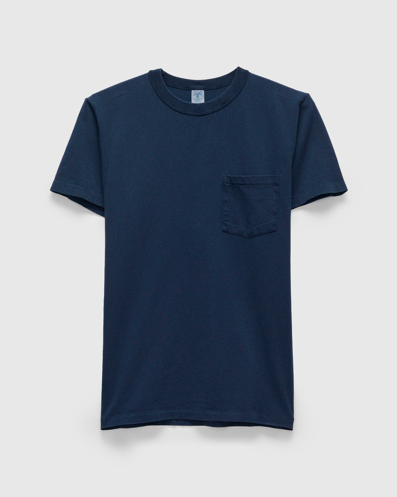 Pigment Dyed Pocket Tee in Navy