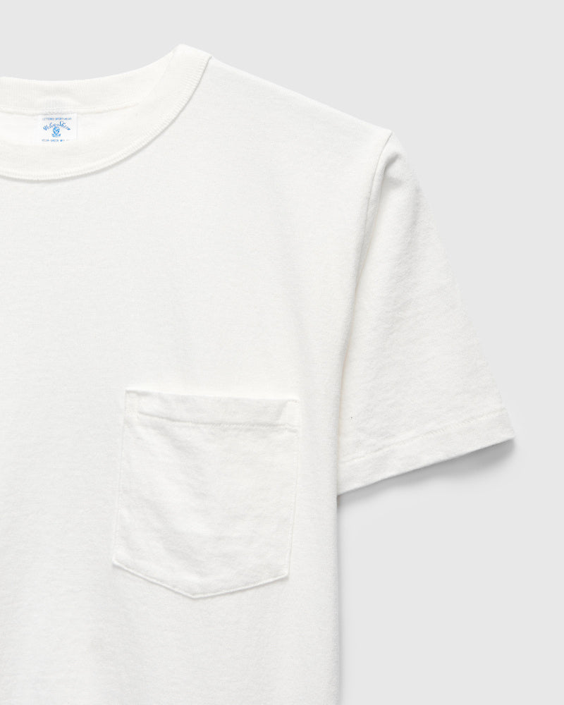 Pigment Dyed Pocket Tee in Off-White
