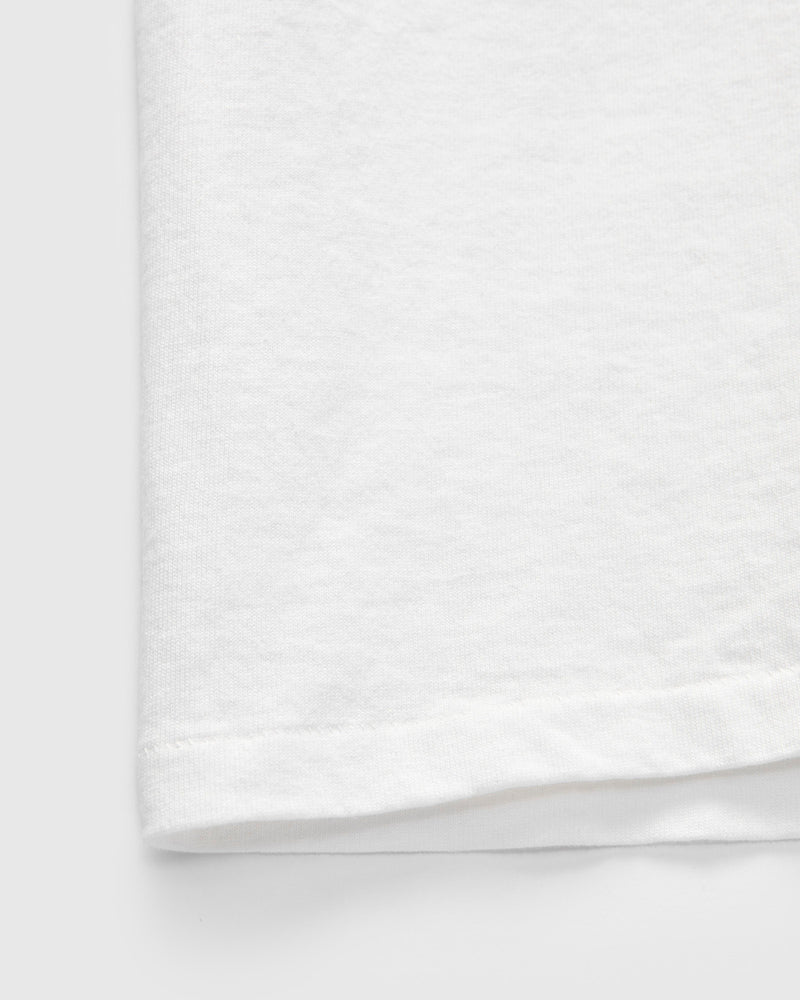Pigment Dyed Pocket Tee in Off-White