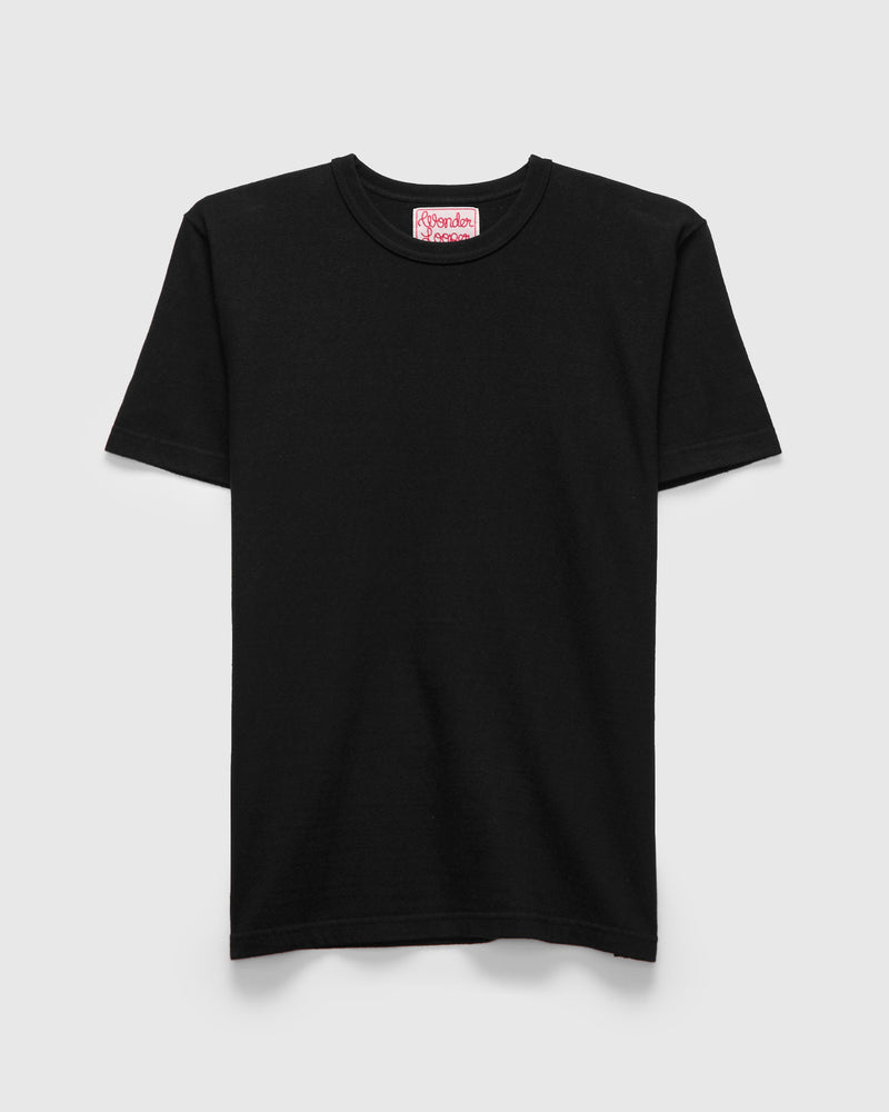 ELS Recycled Cotton Slub T-Shirt in Black