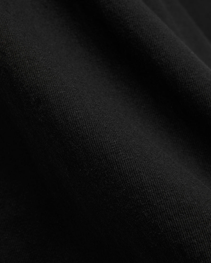 ELS Recycled Cotton Slub T-Shirt in Black