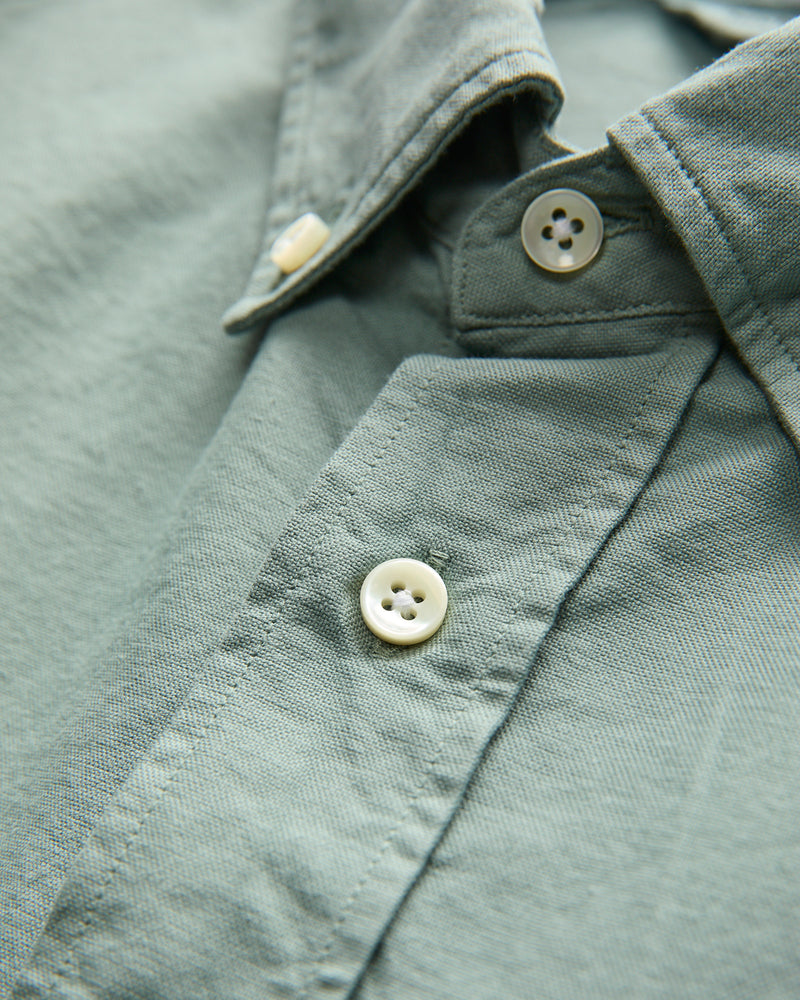 Big Oxford Shirt in Garment Dyed Eucalyptus