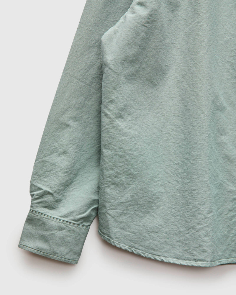 Big Oxford Shirt in Garment Dyed Eucalyptus