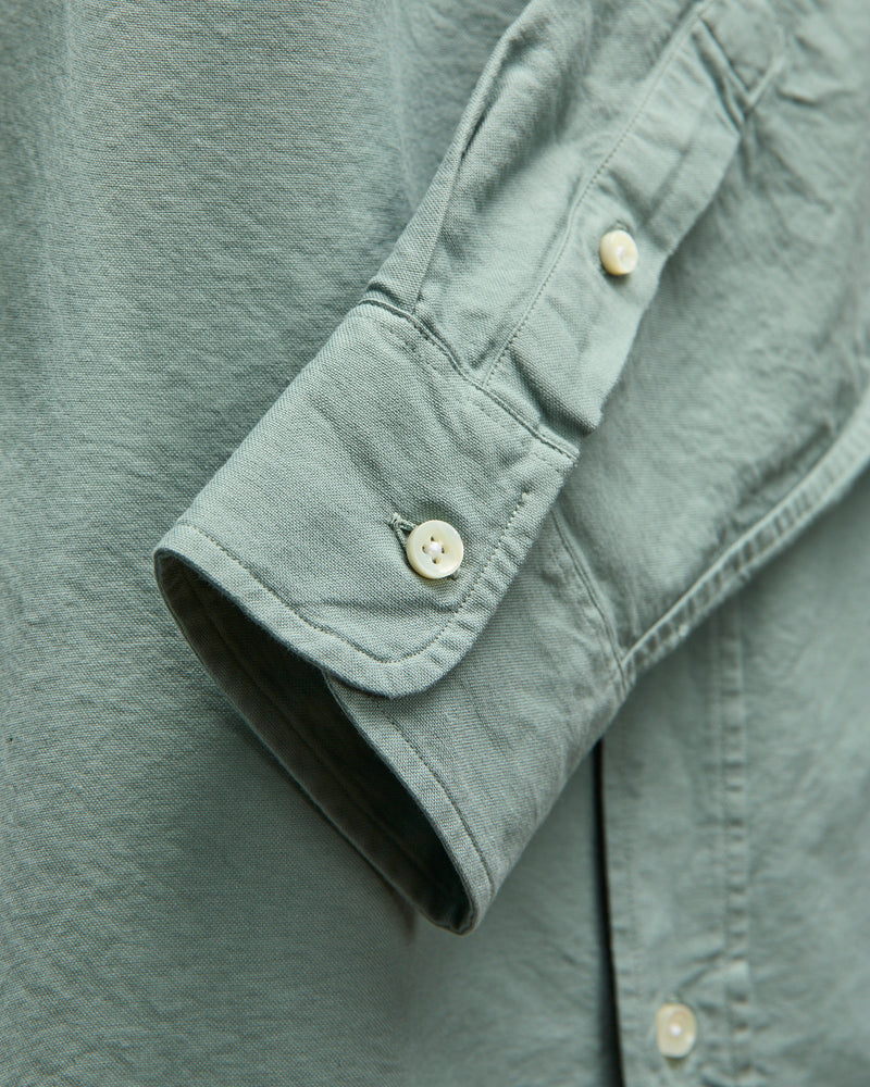 Big Oxford Shirt in Garment Dyed Eucalyptus