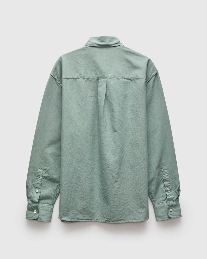 Big Oxford Shirt in Garment Dyed Eucalyptus