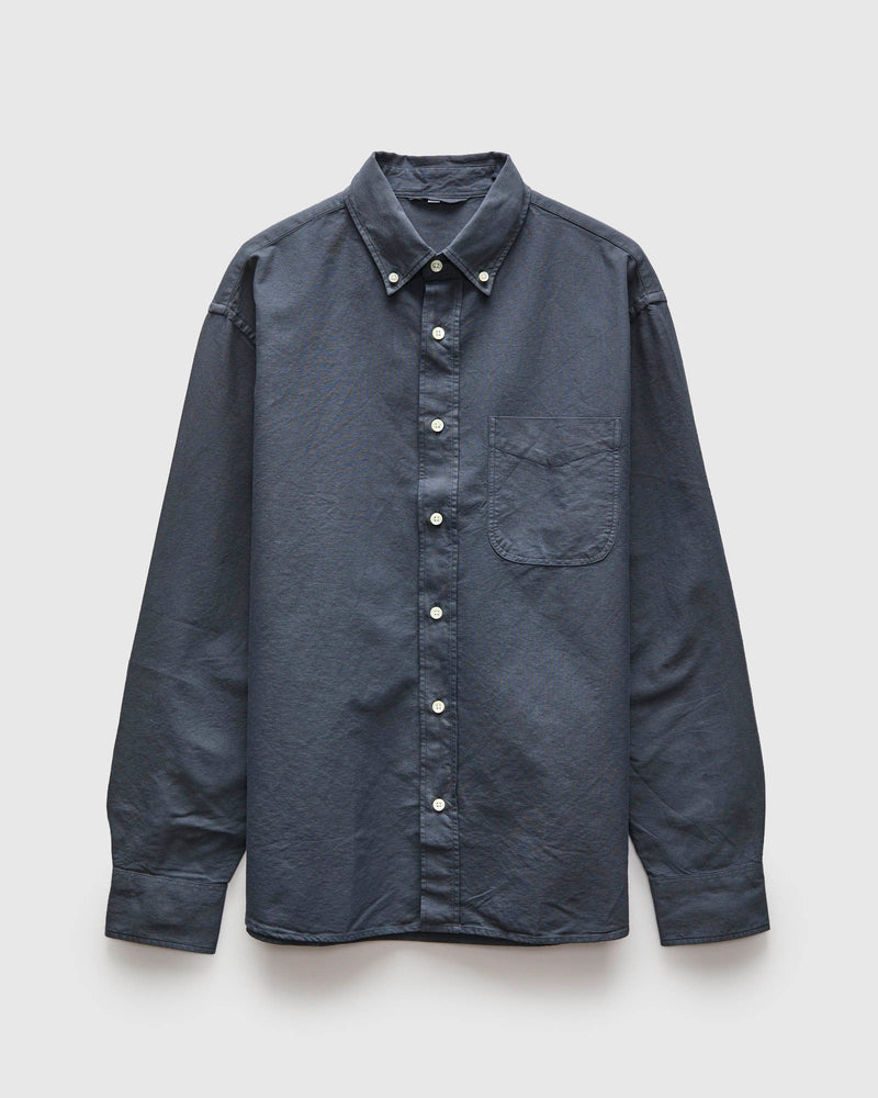 Big Oxford Shirt in Garment Dyed Navy