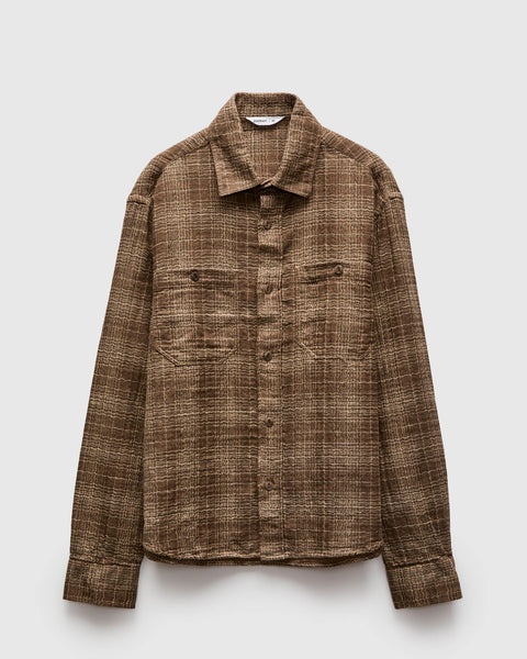 Utility Shirt in Drab Wavy Check – Blue Owl Workshop