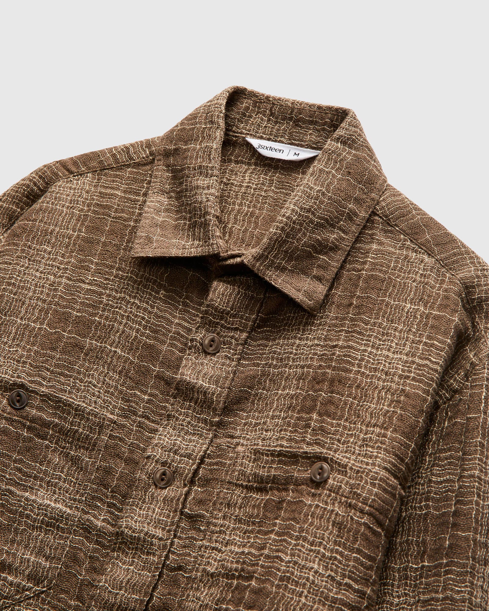 Utility Shirt in Drab Wavy Check – Blue Owl Workshop