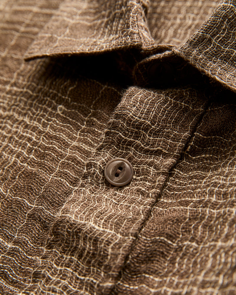 Utility Shirt in Drab Wavy Check