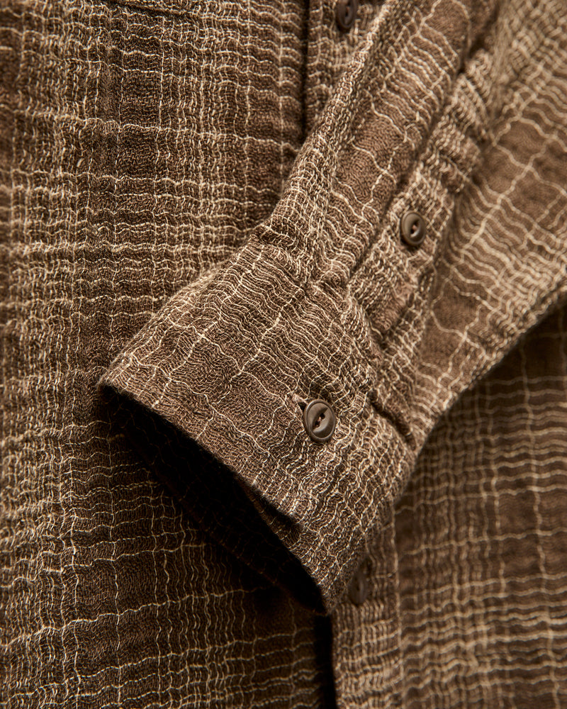 Utility Shirt in Drab Wavy Check