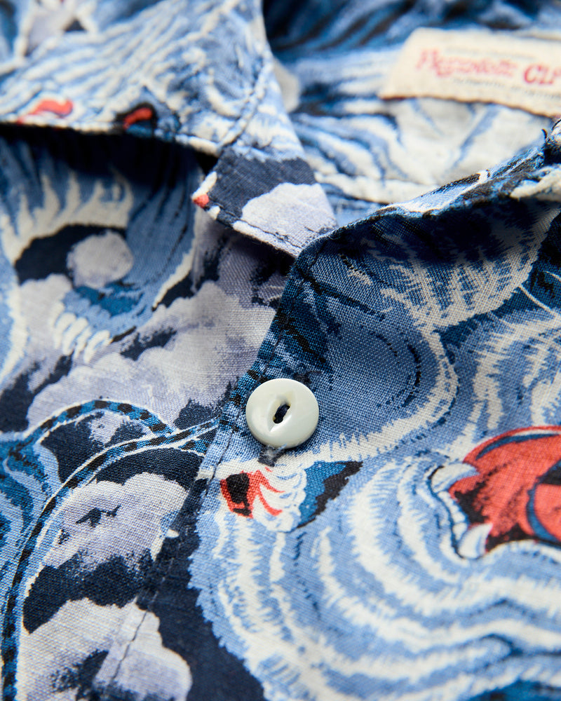 Hawaiian Shirt in Ice Tiger