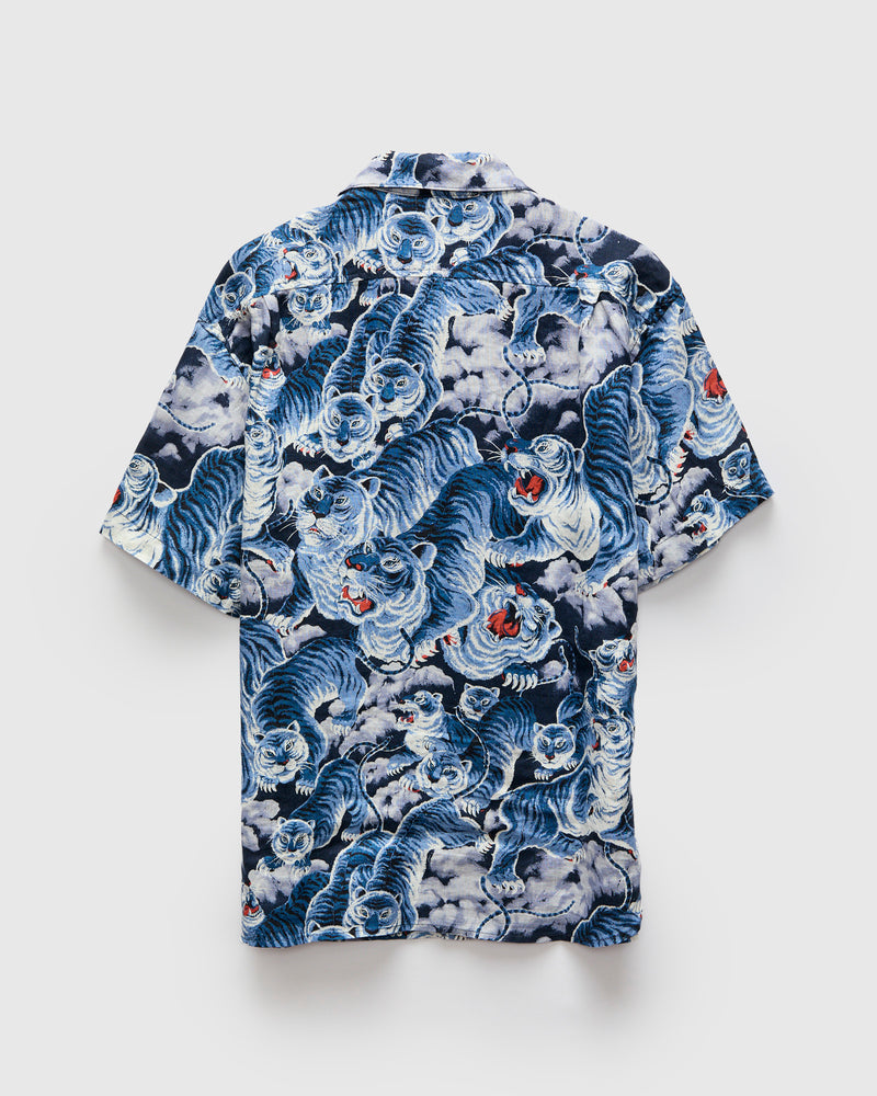 Hawaiian Shirt in Ice Tiger