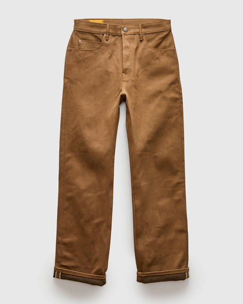 "Light Brown Modesto" 15oz Selvedge Denim - Straight Fit