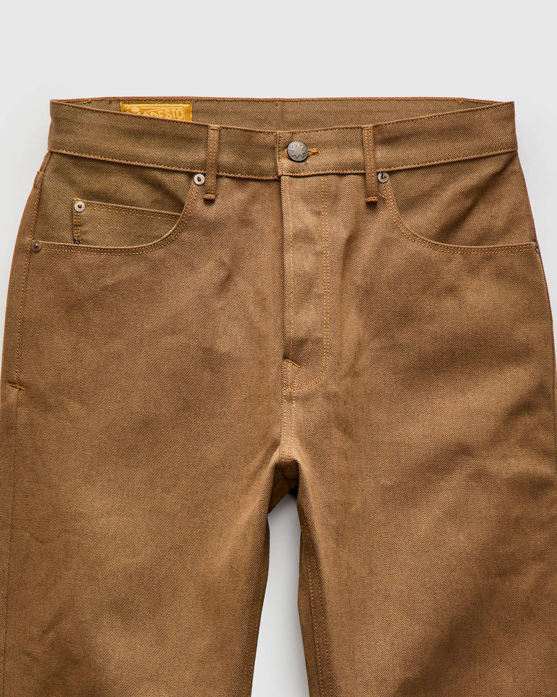 "Light Brown Modesto" 15oz Selvedge Denim - Straight Fit
