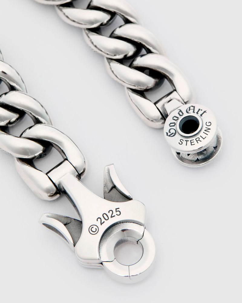 2A Goosebumps Model 10 Bracelet Size B in Sterling Silver