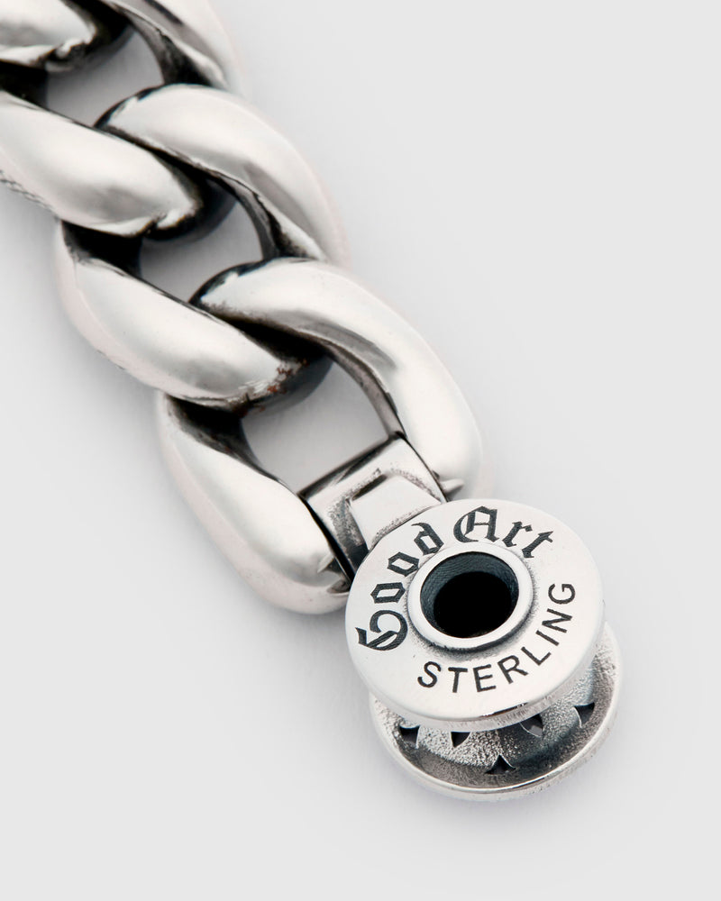 2A Goosebumps Model 10 Bracelet Size B in Sterling Silver