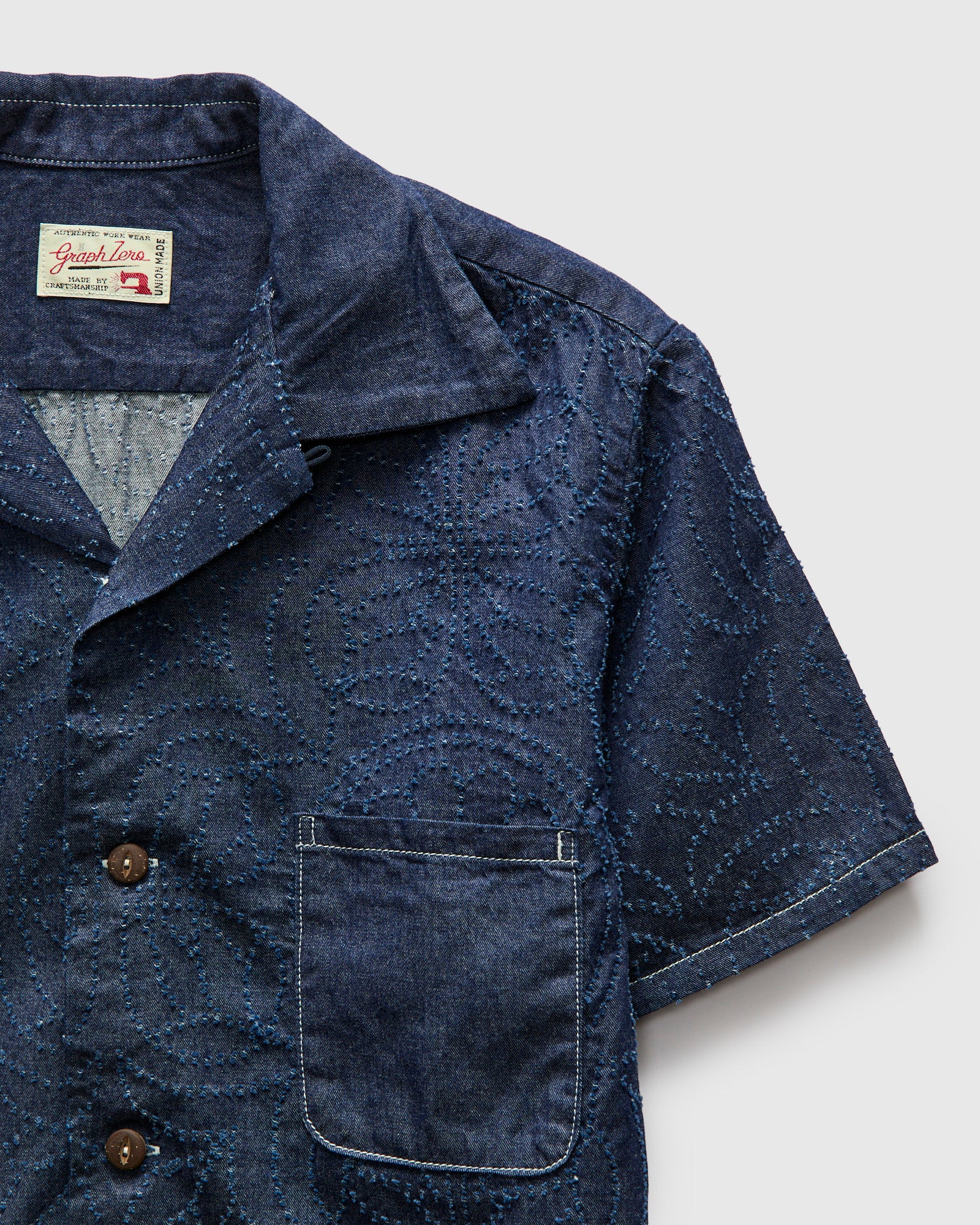 Aloha Shirt in Indigo Flower – Blue Owl Workshop