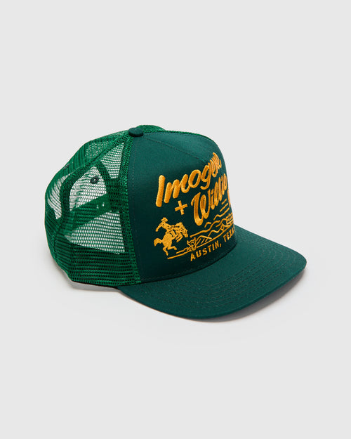 Bronco Trucker Cap in Green