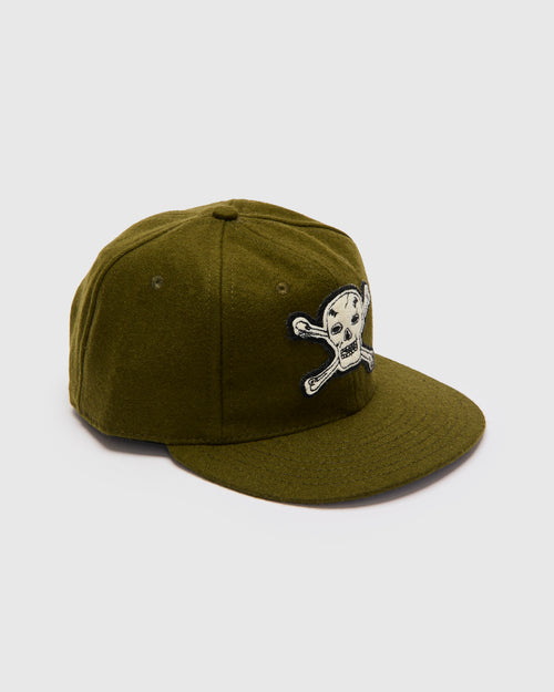 Hellcats Cap in Olive Wool