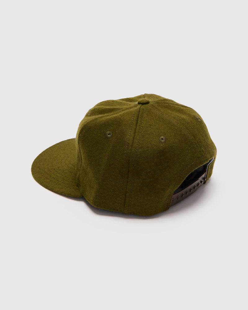 Hellcats Cap in Olive Wool