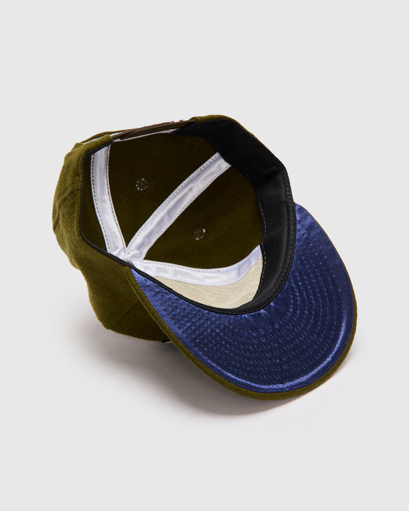Hellcats Cap in Olive Wool