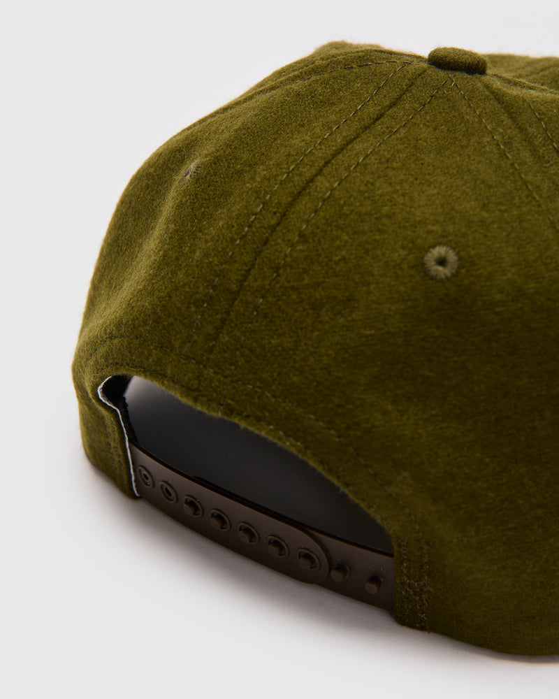 Hellcats Cap in Olive Wool