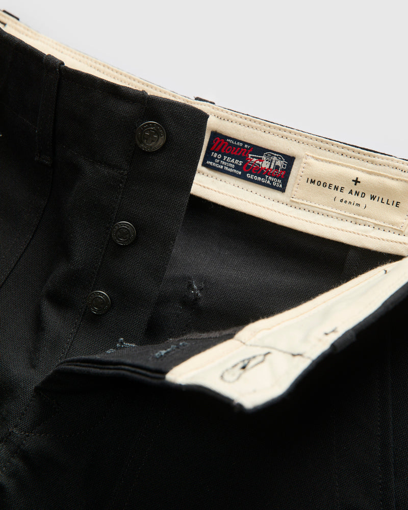 Hencye Double Knee Workpant in Black