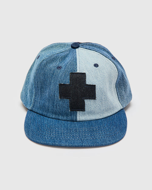 Love Fades Recycled Denim Plus Cap in Indigo