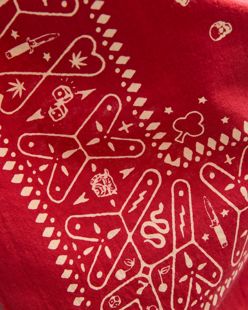 Muerte Bandana in Red