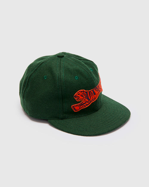 Scrimmage Cap in Green Wool