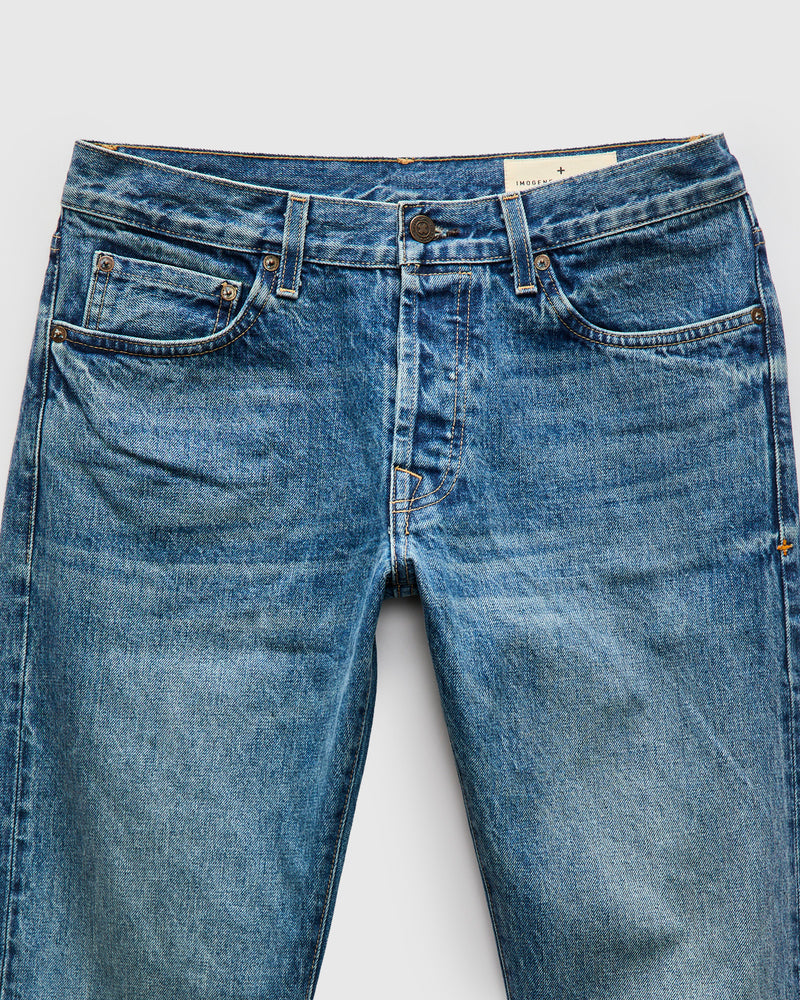 "Barton Freemont" 14oz Washed Selvedge Denim - Slim Straight Fit