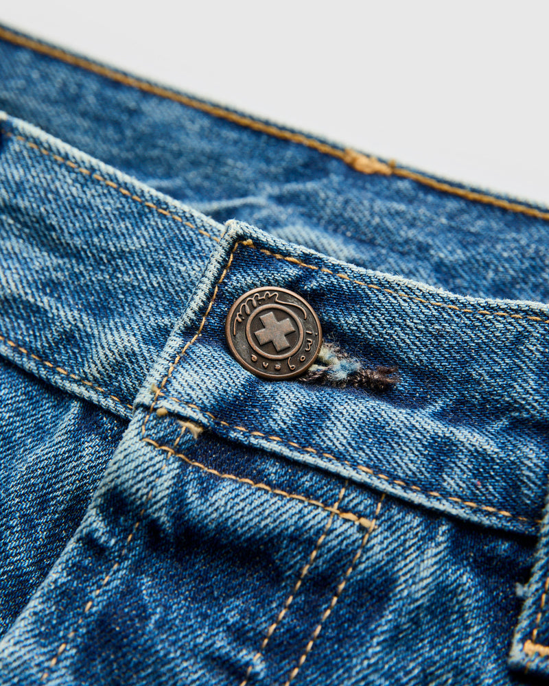 "Barton Freemont" 14oz Washed Selvedge Denim - Slim Straight Fit