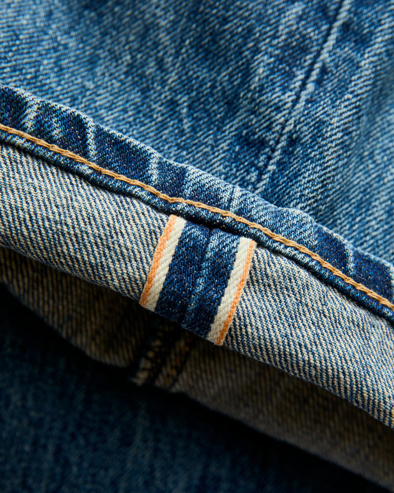 "Barton Freemont" 14oz Washed Selvedge Denim - Slim Straight Fit