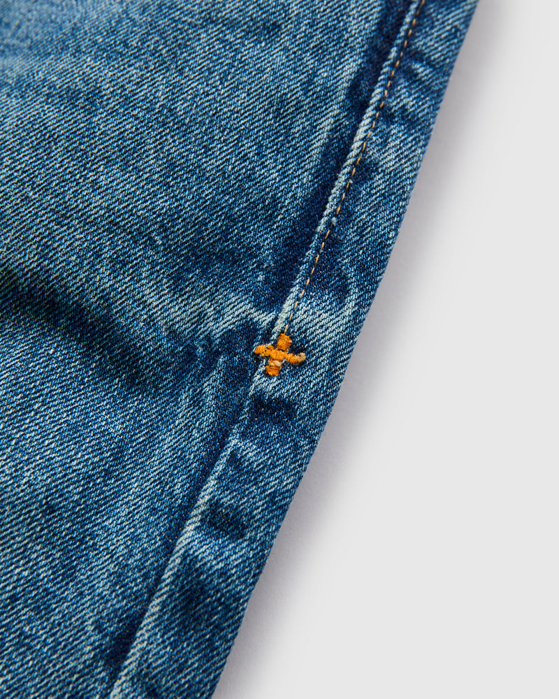 "Barton Freemont" 14oz Washed Selvedge Denim - Slim Straight Fit