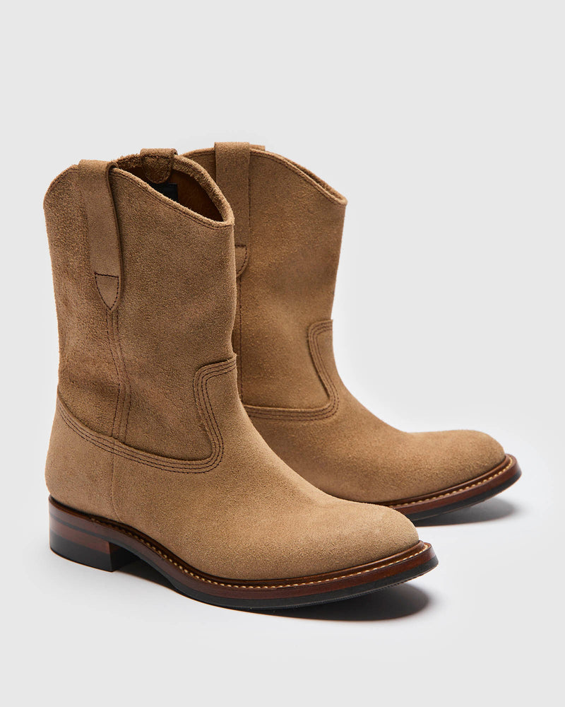 Duke Roper Boot in Horween Natural Roughout