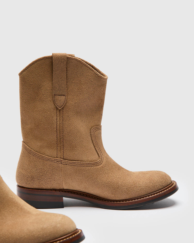 Duke Roper Boot in Horween Natural Roughout