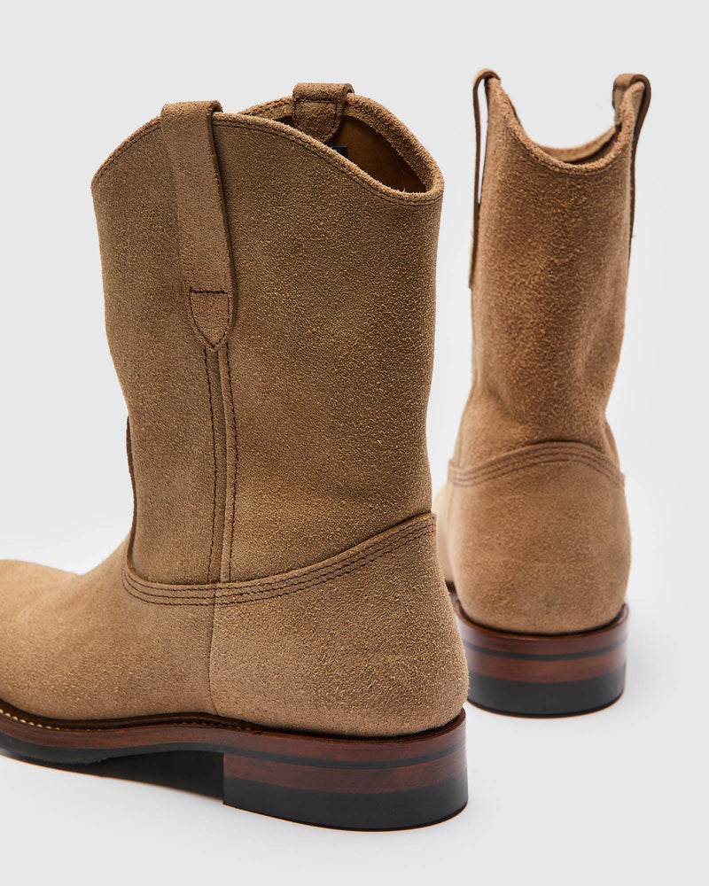 Duke Roper Boot in Horween Natural Roughout
