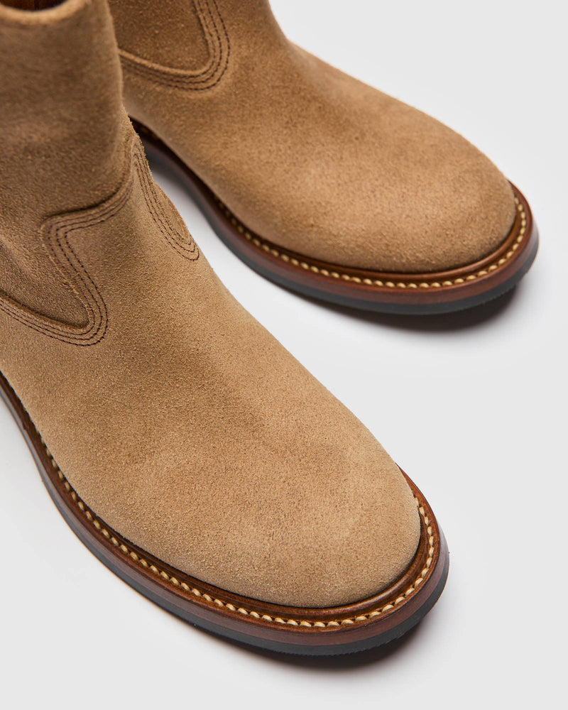 Duke Roper Boot in Horween Natural Roughout