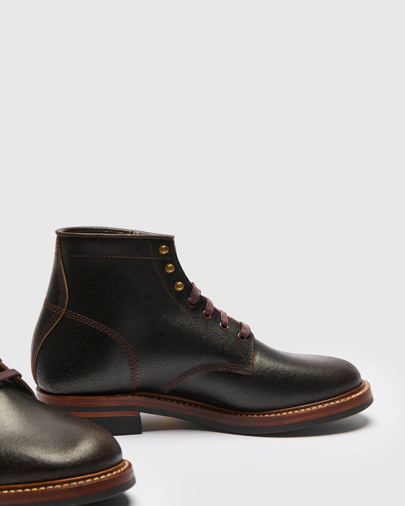 El Capitan Boot in Horween Waxed Dark Brown