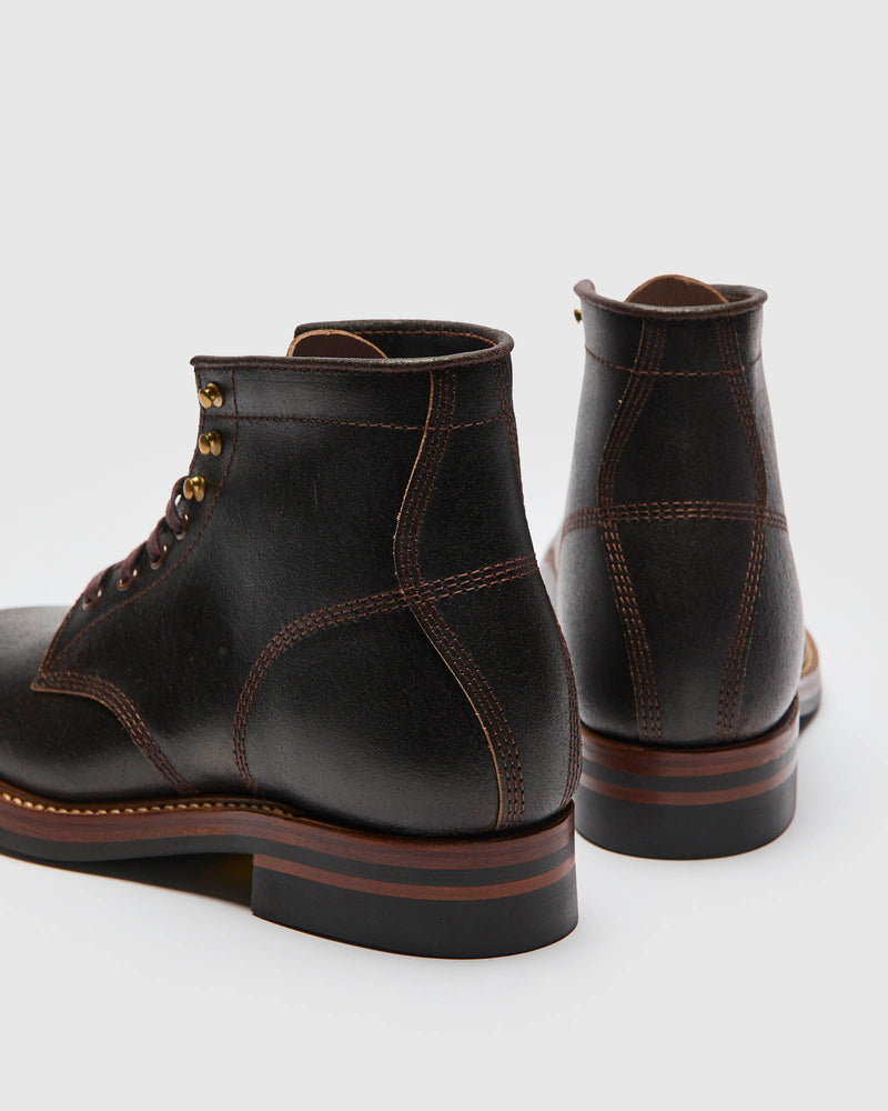El Capitan Boot in Horween Waxed Dark Brown
