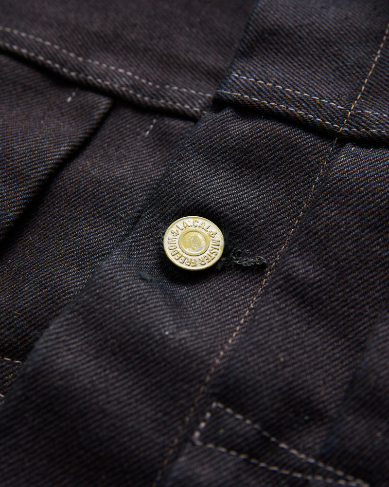 "Midnight" Ranch Blouse in 16oz Japanese Denim